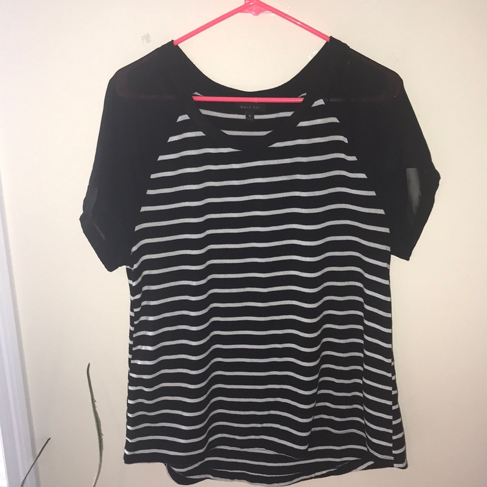 Short Sleeve Striped Top
